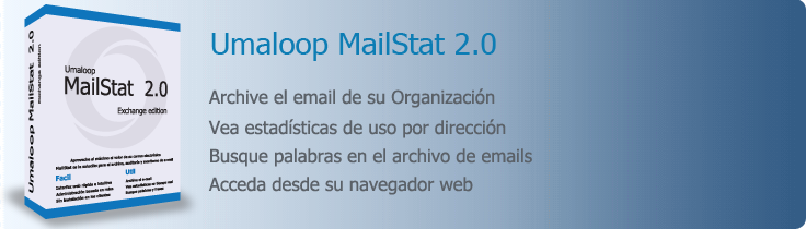 Umaloop MailStat para Microsoft Exchange - Archivo y estadisticas de email para Microsoft Exchange