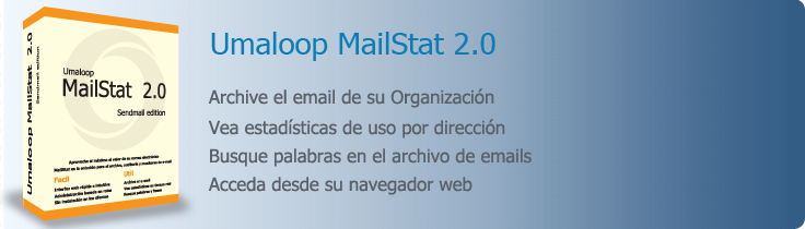 Umaloop MailStat para Sendmail - Archivo y estadisticas de email para Sendmail