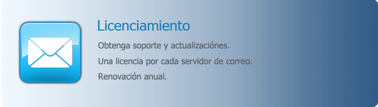 Licenciamiento de MailStat  - Modalidad de licenciamiento de MailStat